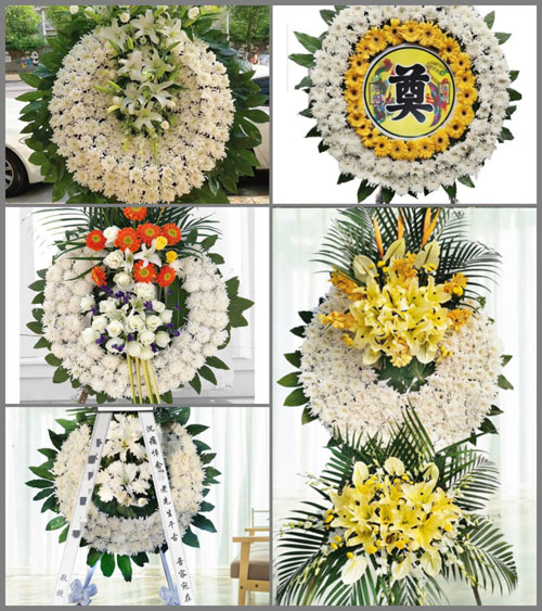 山东济宁嘉祥县黄垓乡金庄村花圈速递